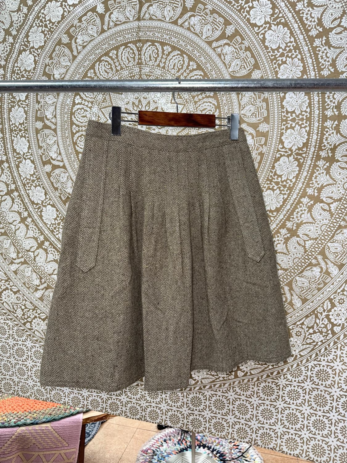 30center 모직 턱 미디스커트  상품이미지5