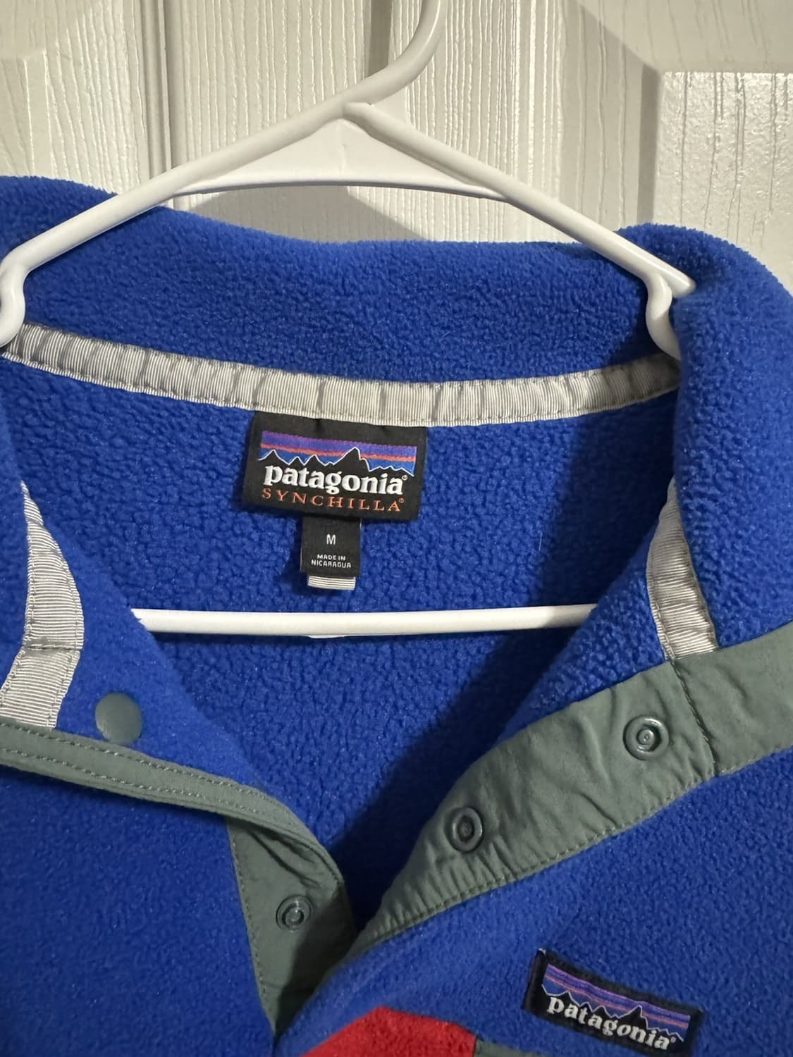 10s 파타고니아 신칠라 스냅-T 블루/레드 상품이미지3