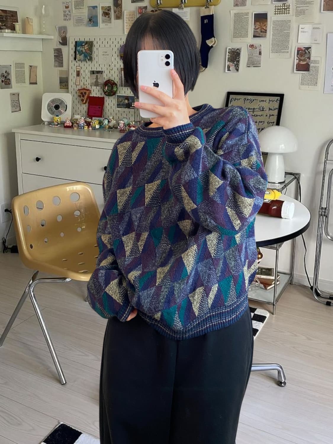 빈티지 라운드 니트 (Man M) 상품이미지2