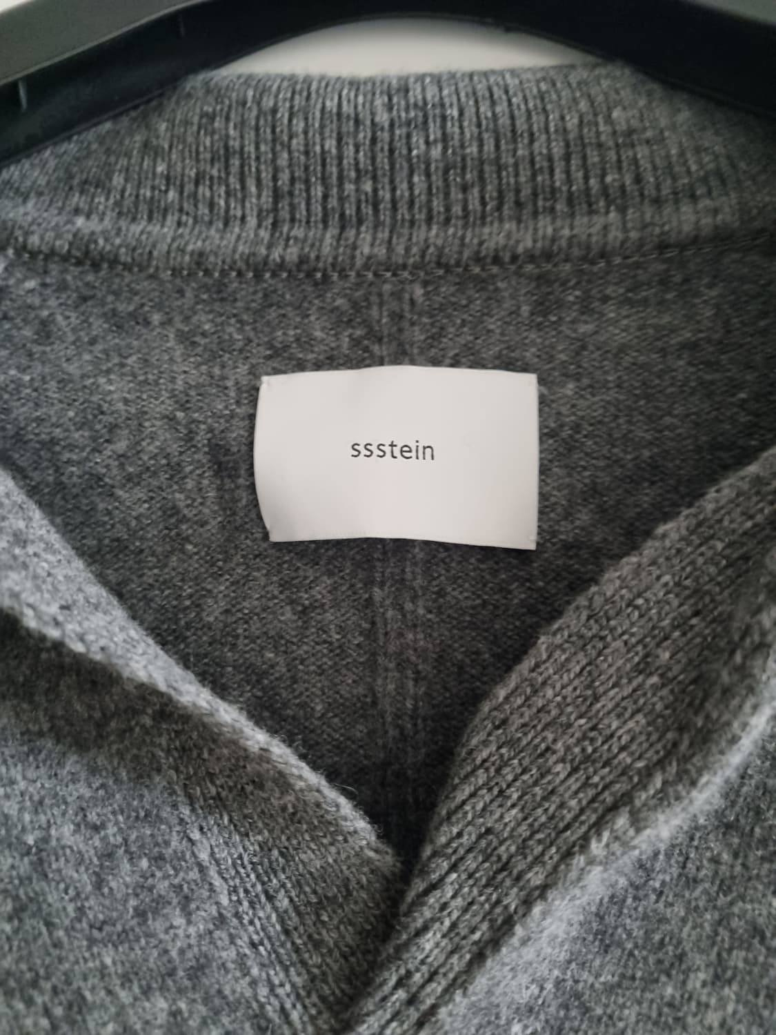 ssstein 차콜 그레이 카라 니트 상품이미지2