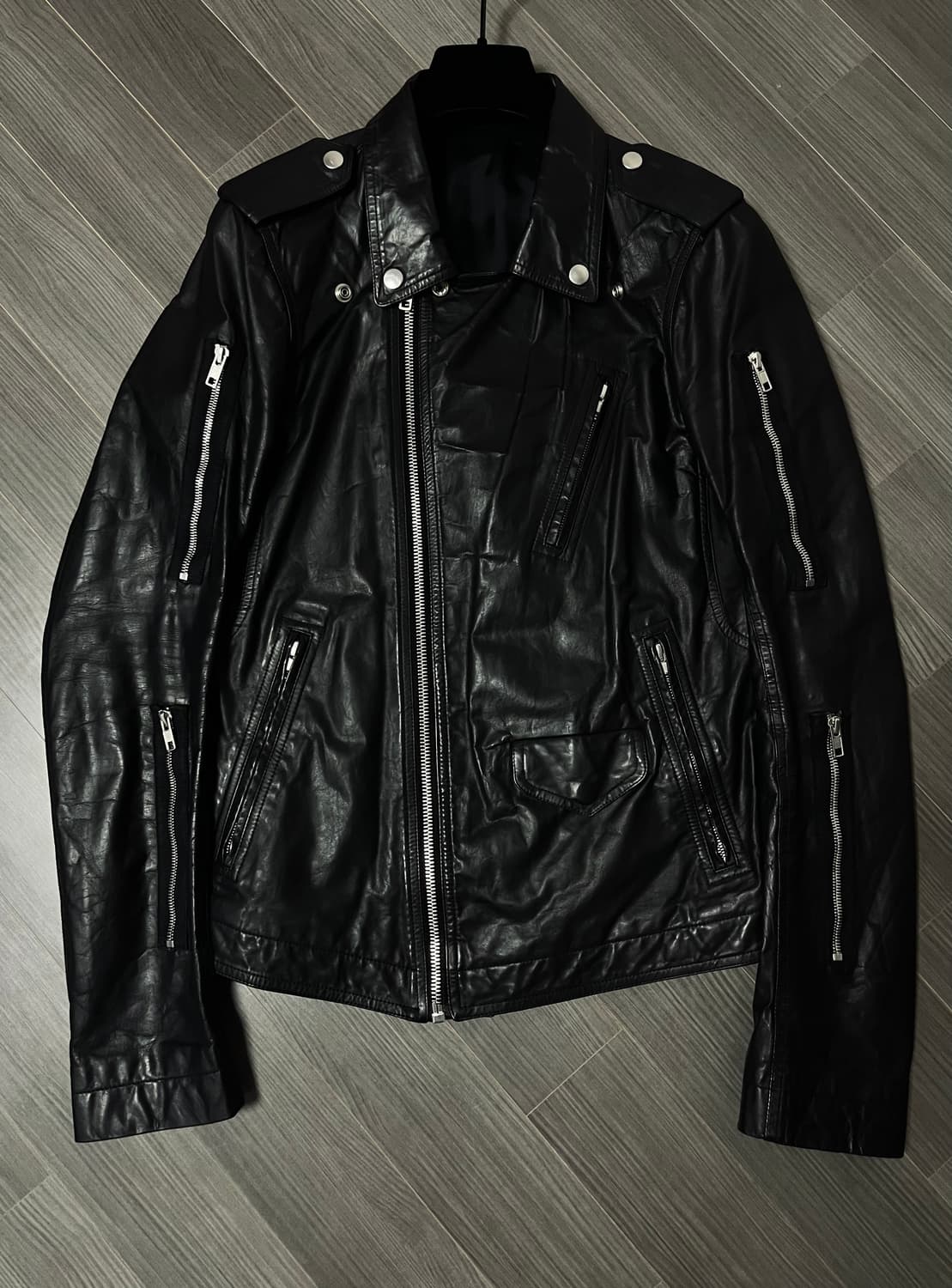 릭오웬스 / 멀티 지퍼 스투지 레더 자켓 / 48 상품이미지4