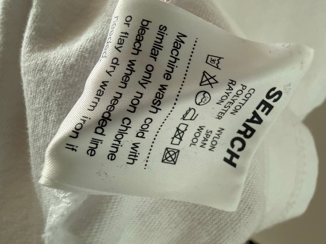 서치410 화이트 반팔 티셔츠 + 볼캡 세트 105-110사이즈 상품이미지4