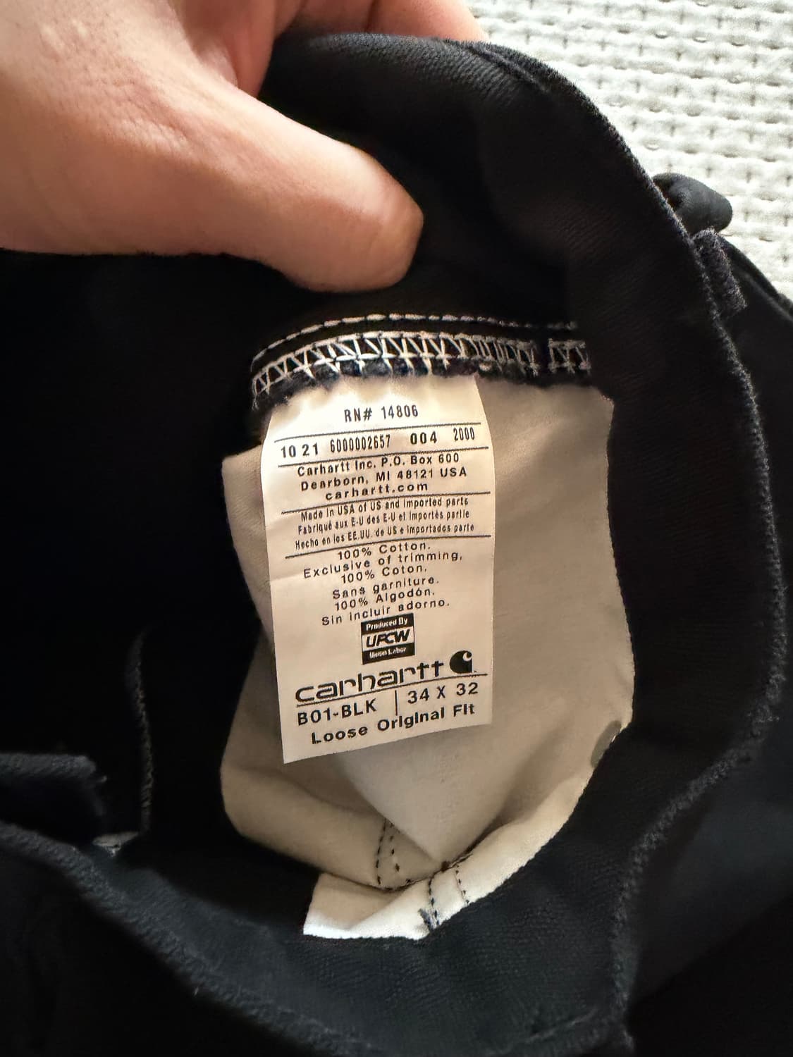 [34] 칼하트 더블니 워크팬츠 b01 상품이미지4