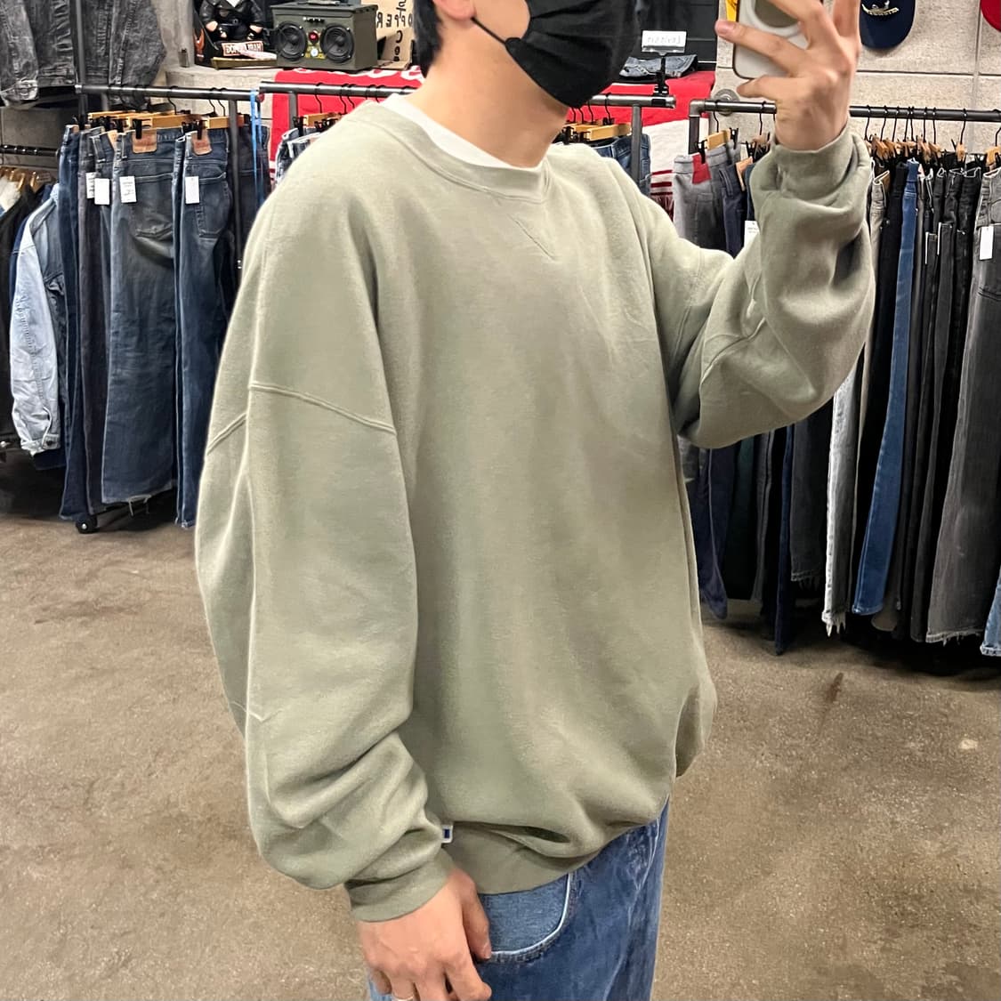 90-00s  러셀 블랭크 스웻셔츠 (110-115) 상품이미지8