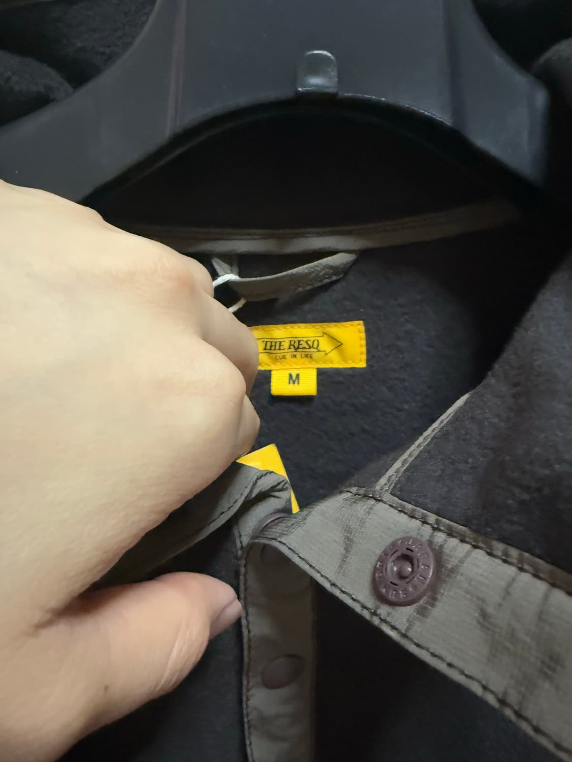 [M]더레스큐 후리스 풀오버 올리브 브라운 상품이미지3