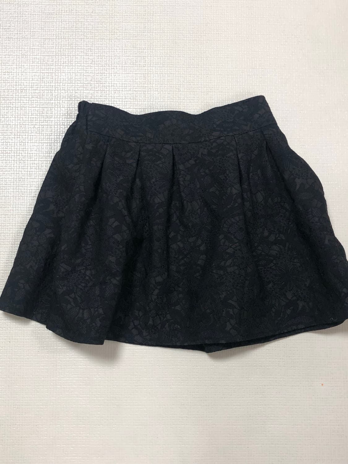 빈티지 블랙 레이스 패턴 미니 스커트 상품이미지9