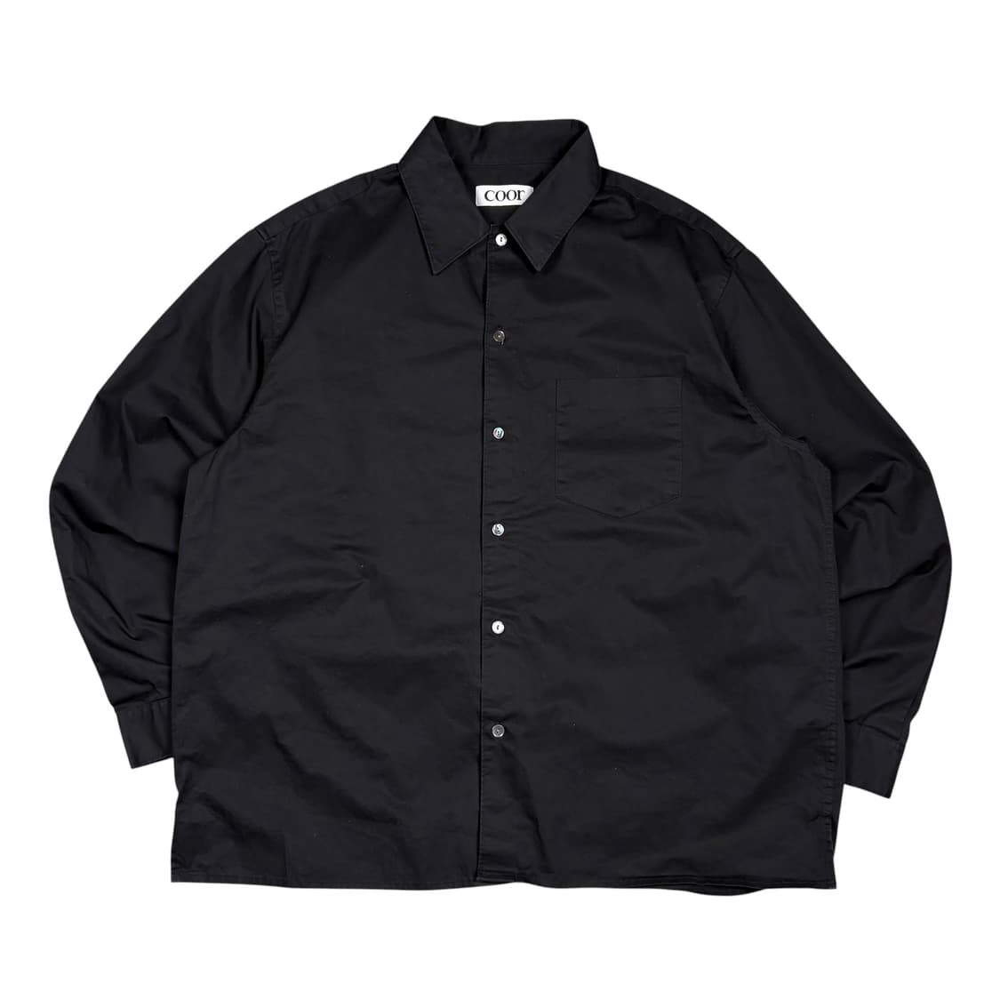 쿠어 블랙컬러 원포켓 셔츠 상품이미지1