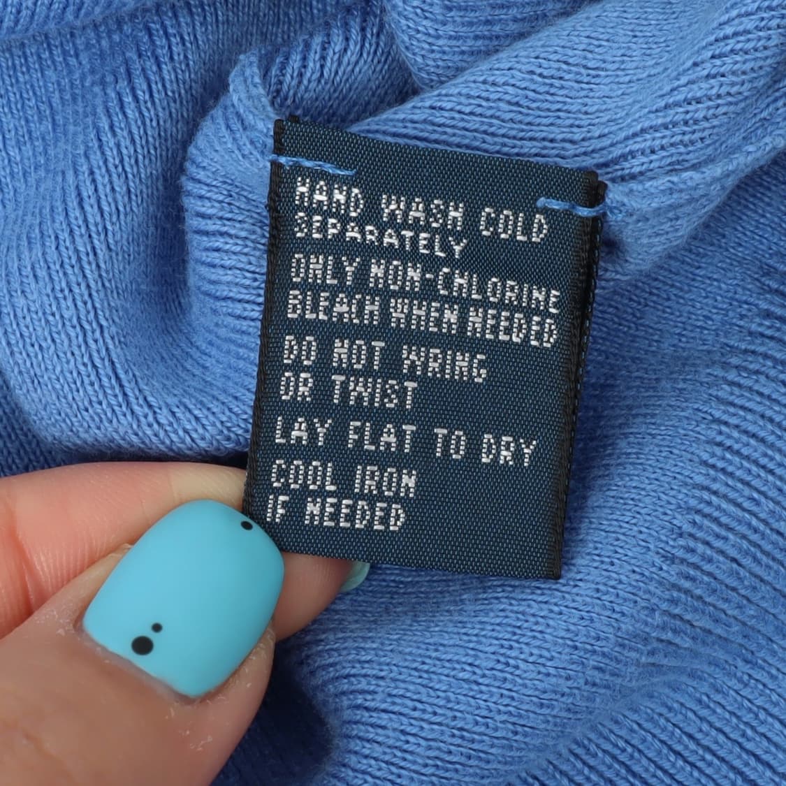 폴로 랄프로렌 라이트 블루 피마코튼 브이넥 니트 상품이미지9