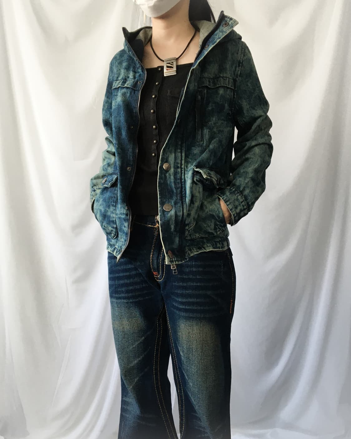 washing hood denim jacket 상품이미지1