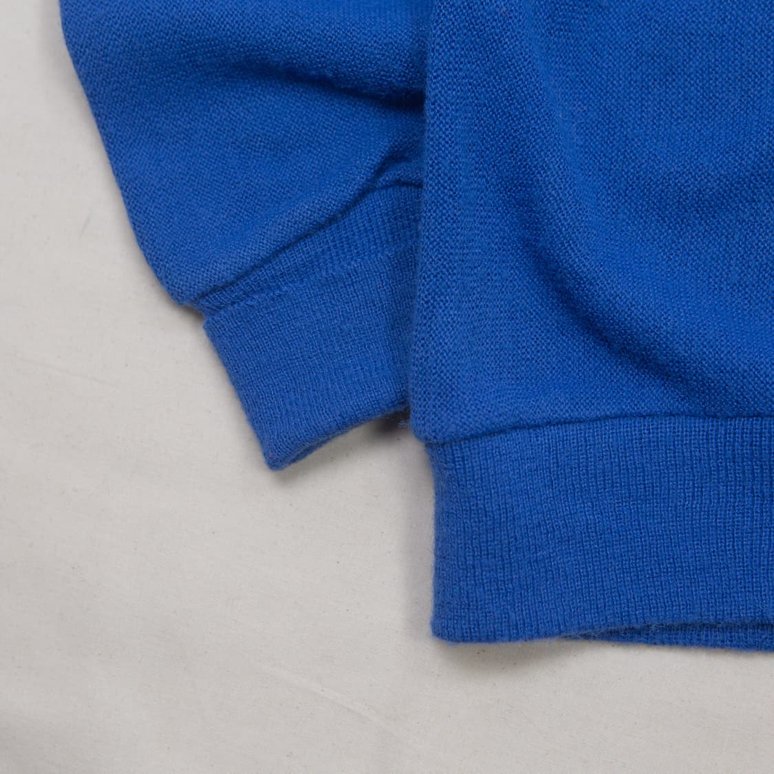 80s IZOD 라코스테 올른 아크릴 가디건 블루 상품이미지5