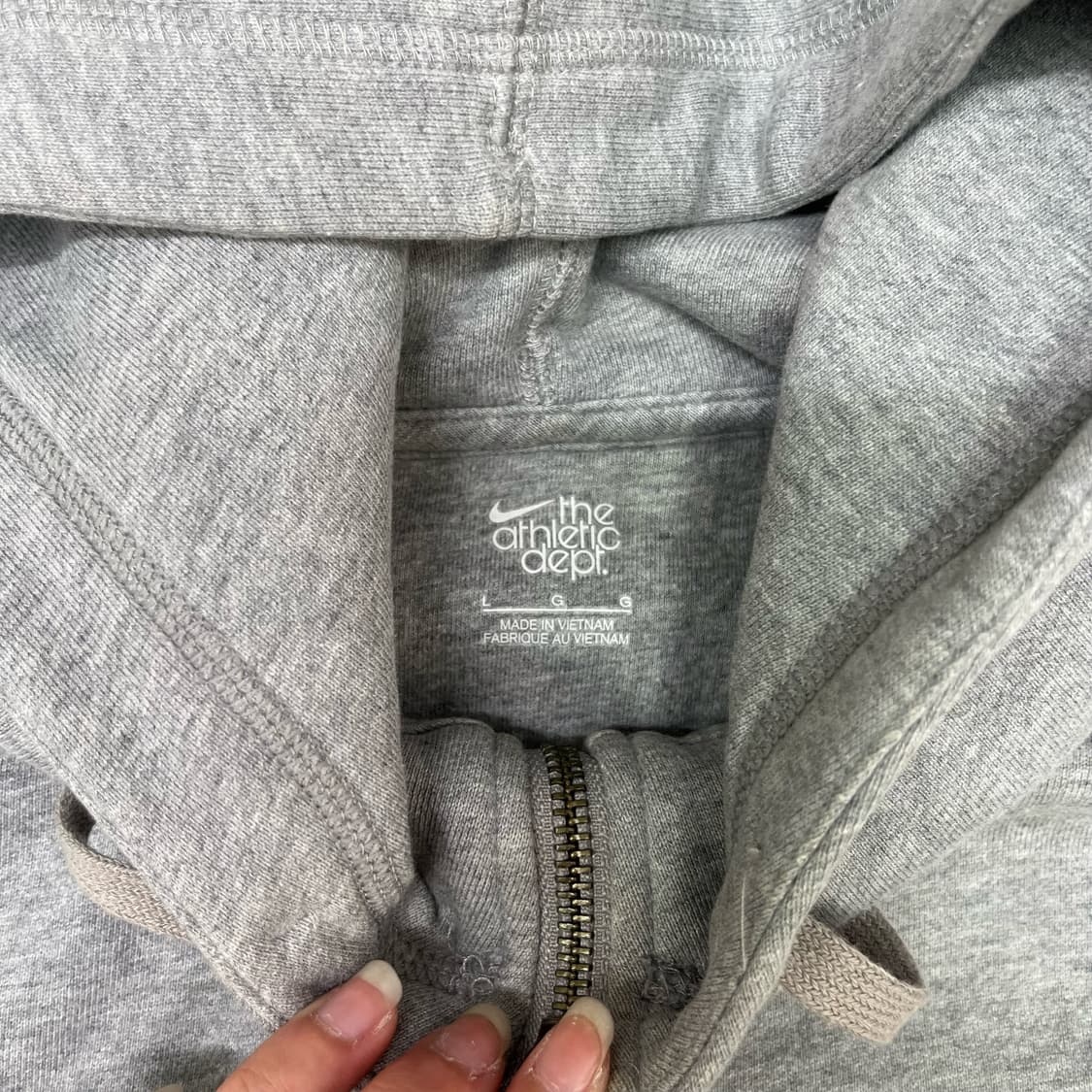 Nike 2way gray hood zip-up 상품이미지6
