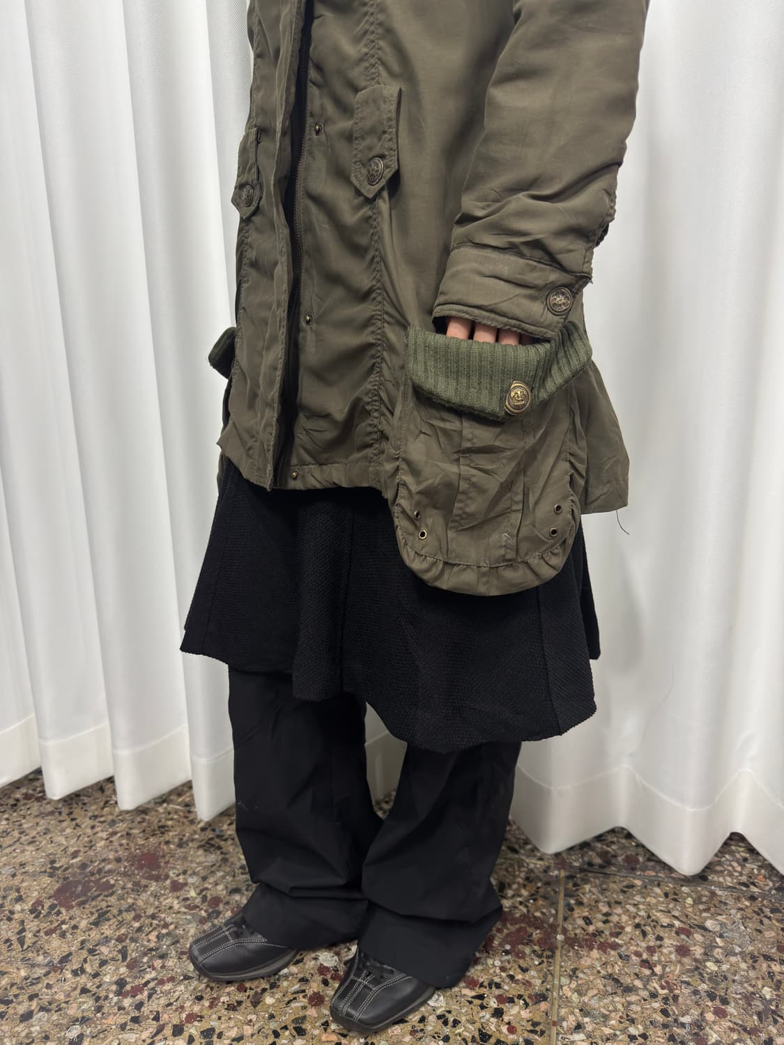 khaki multi pocket jacket 상품이미지5