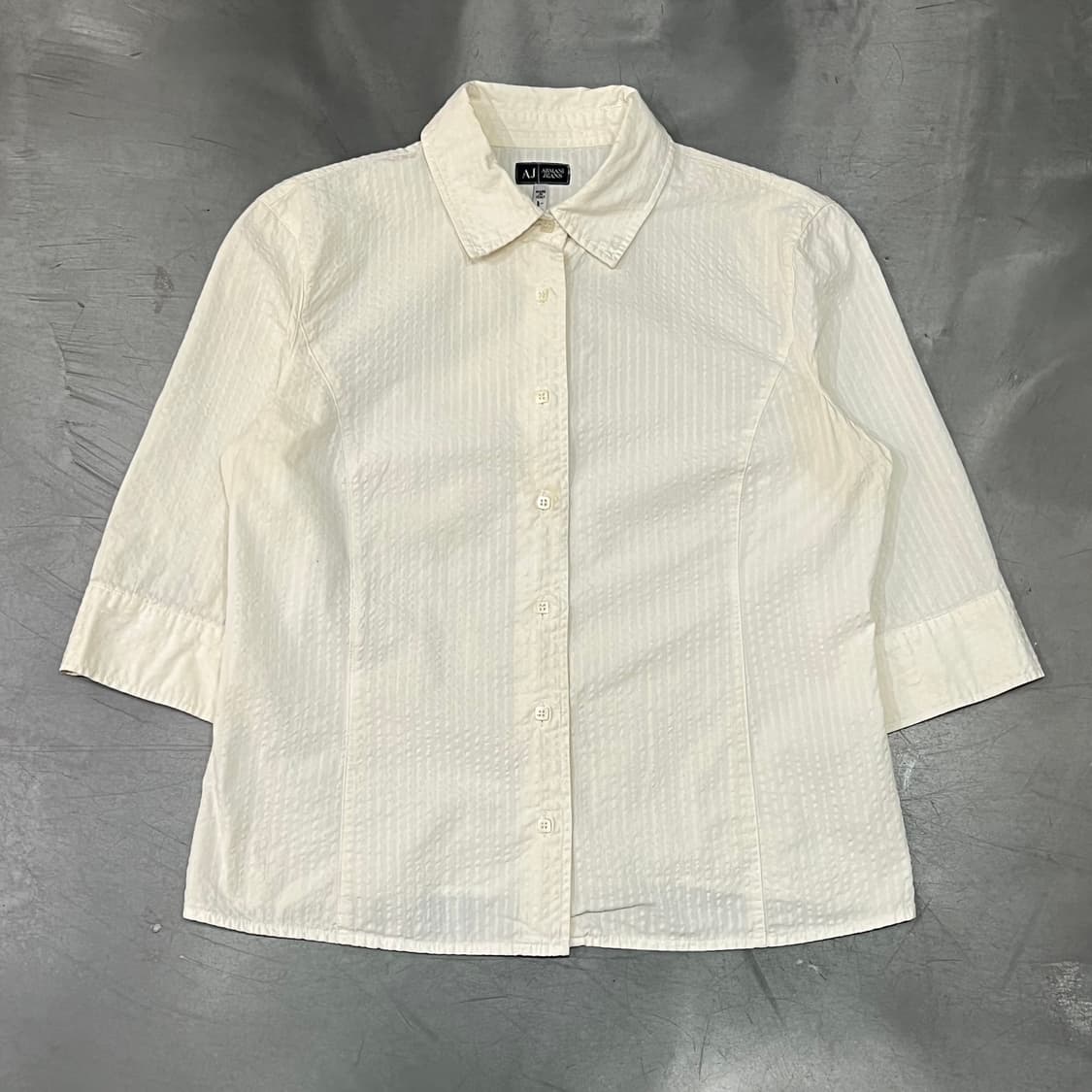  아르마니 진스 시어서커 엠보 셔츠 y16107 상품이미지1