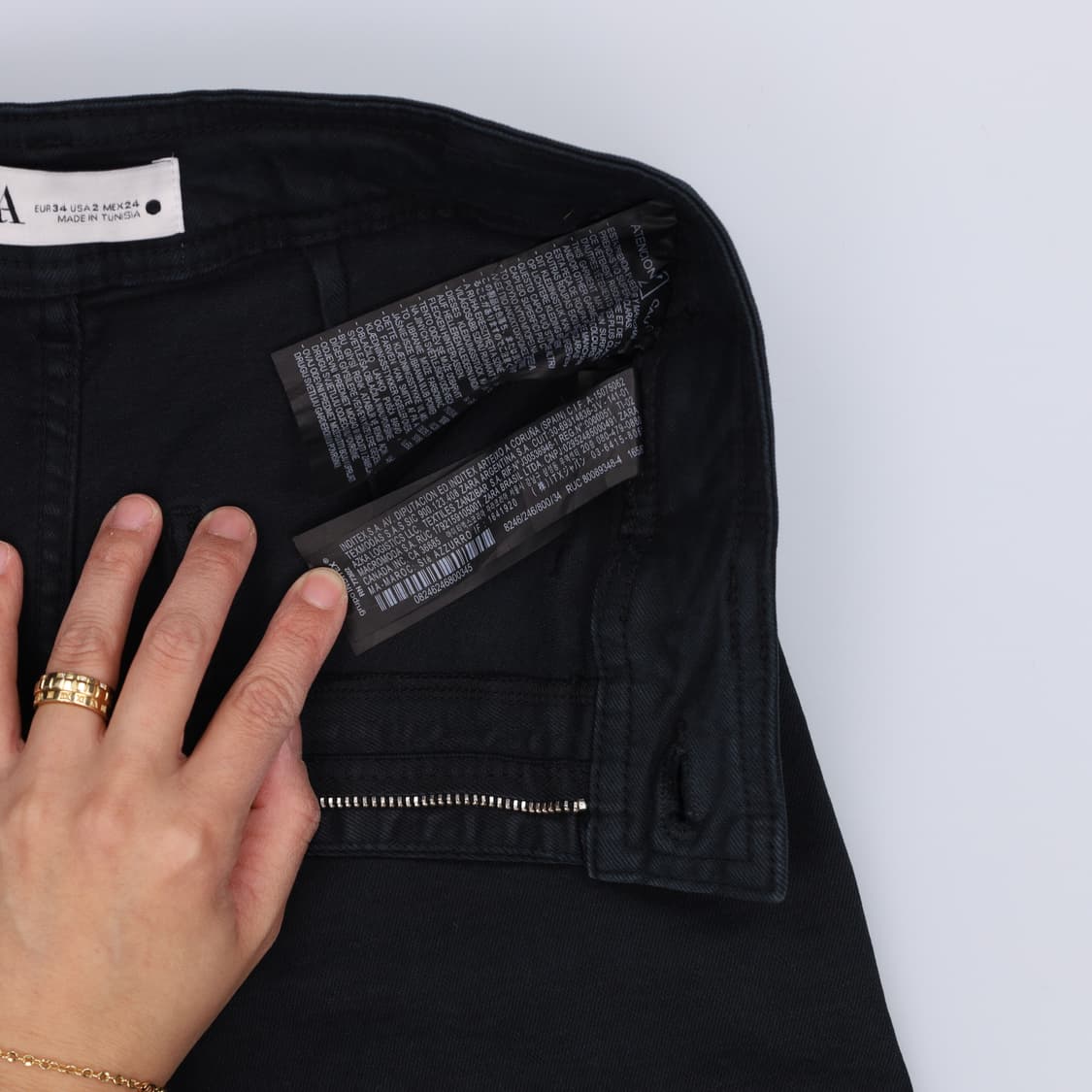 34 자라 여성 와이드 블랙진 0325H1 상품이미지5