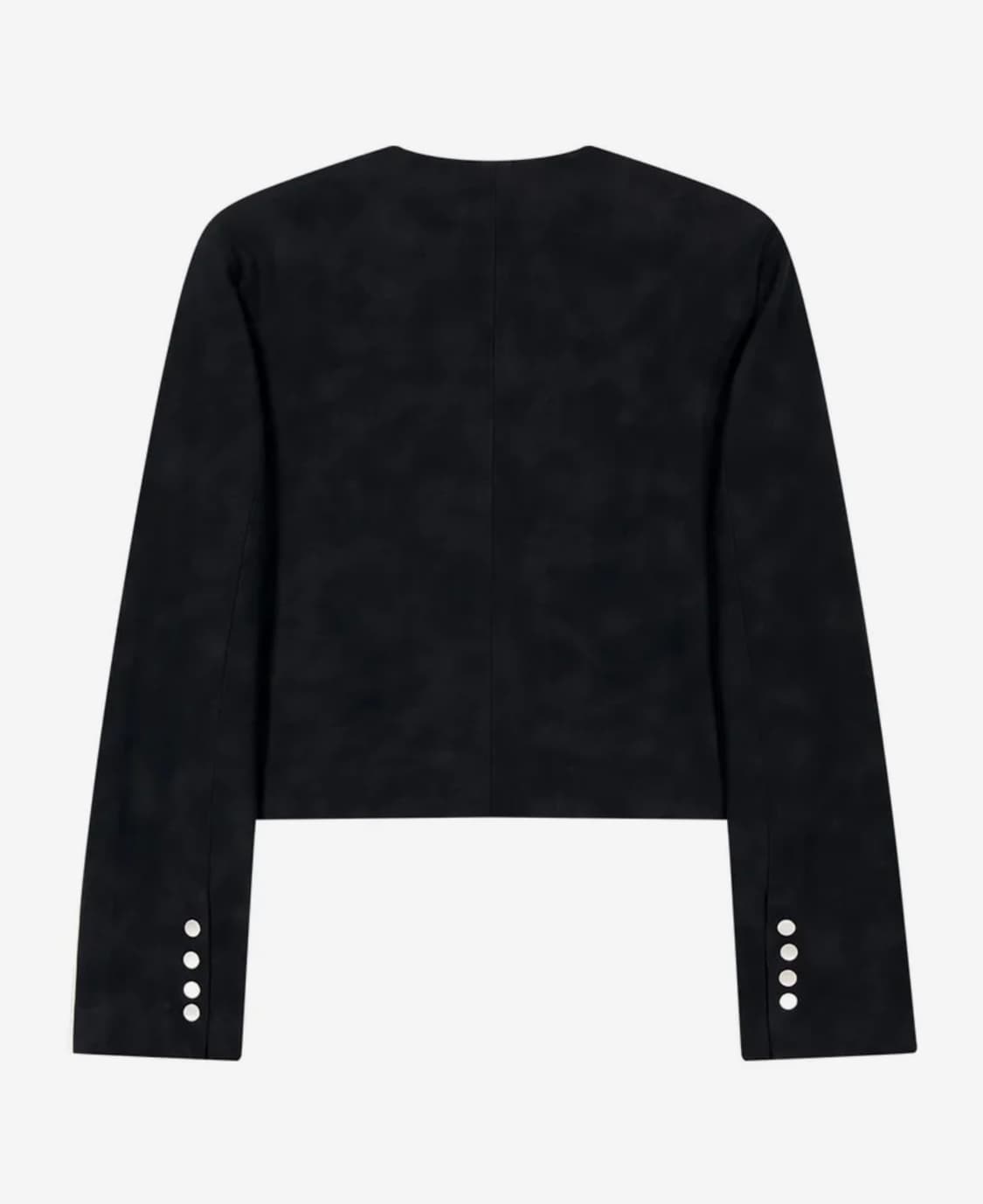 포르테나 자켓 LEATHER SNAP CROP JACKET-BLACK 상품이미지4