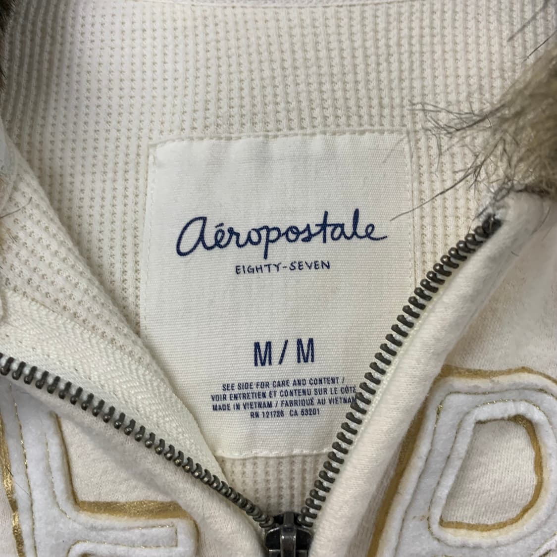 Vintage 빈티지 y2k 와투케 울프죠 크림 후드집업 상품이미지8