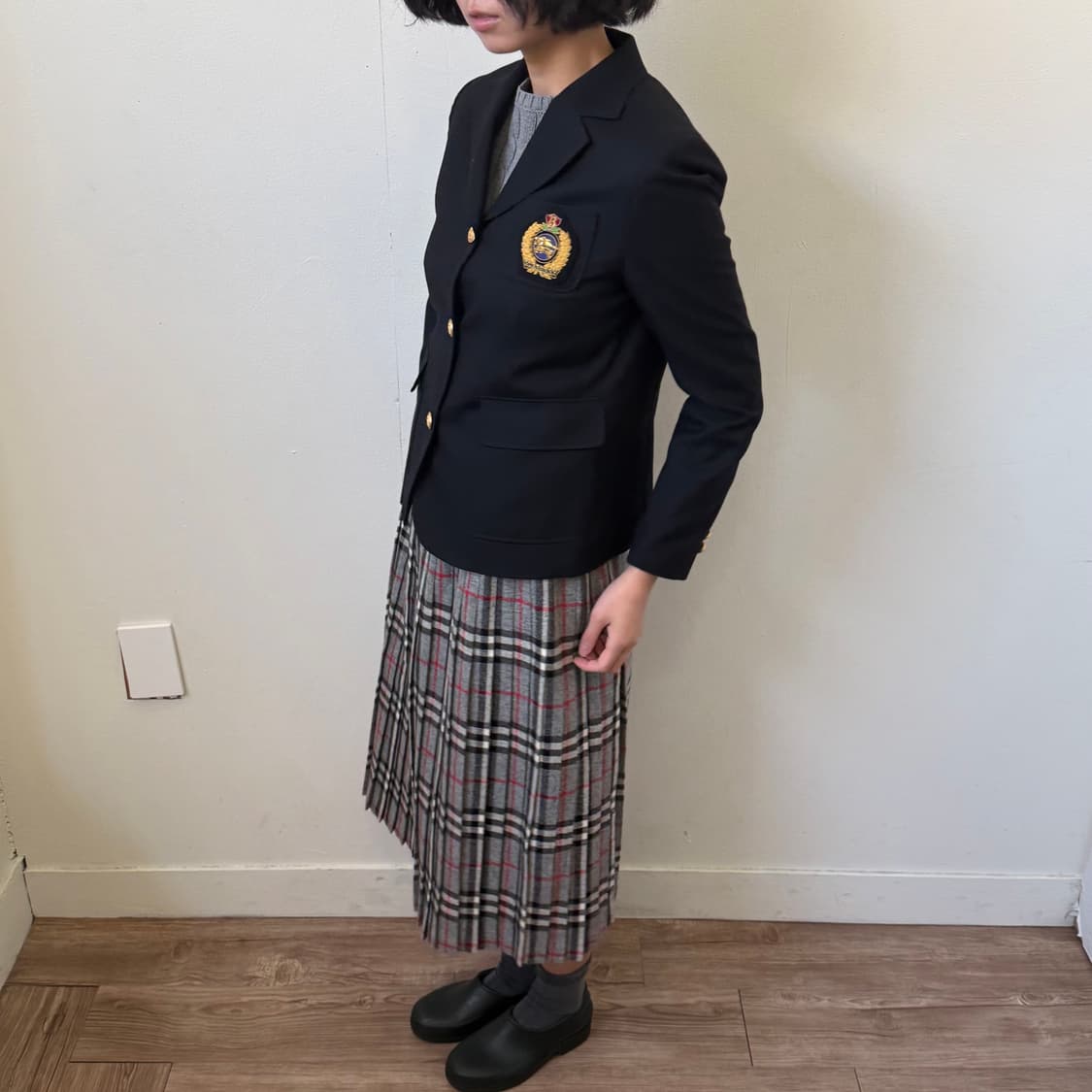 버버리 크레스트 금장 울 자켓 상품이미지2