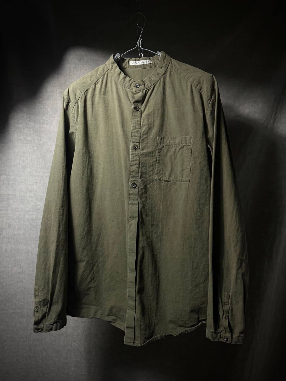 Aleksandr Manamis Band Collar Shirt  상품이미지1