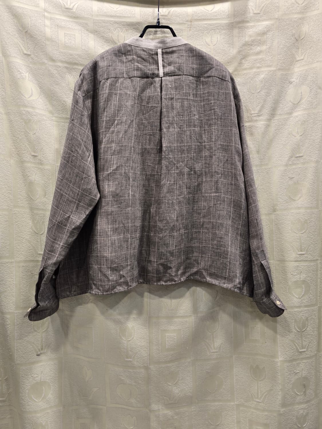 모나마리 린넨 체크 자켓 프리사이즈 상품이미지5