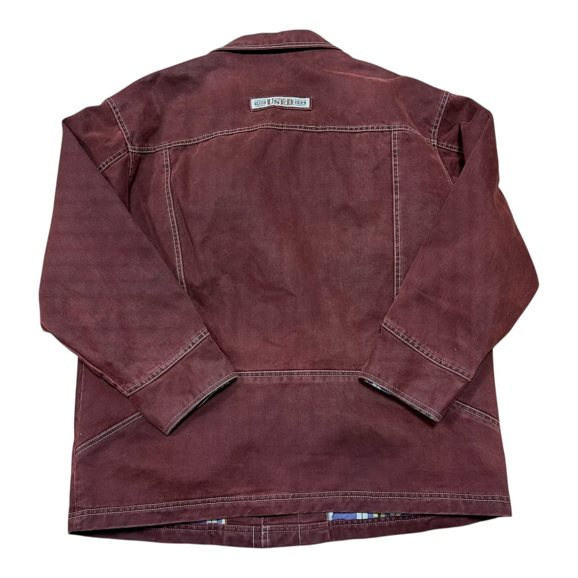 ✨ (바배) 겟 유즈드 데님 버건디 자켓  상품이미지2