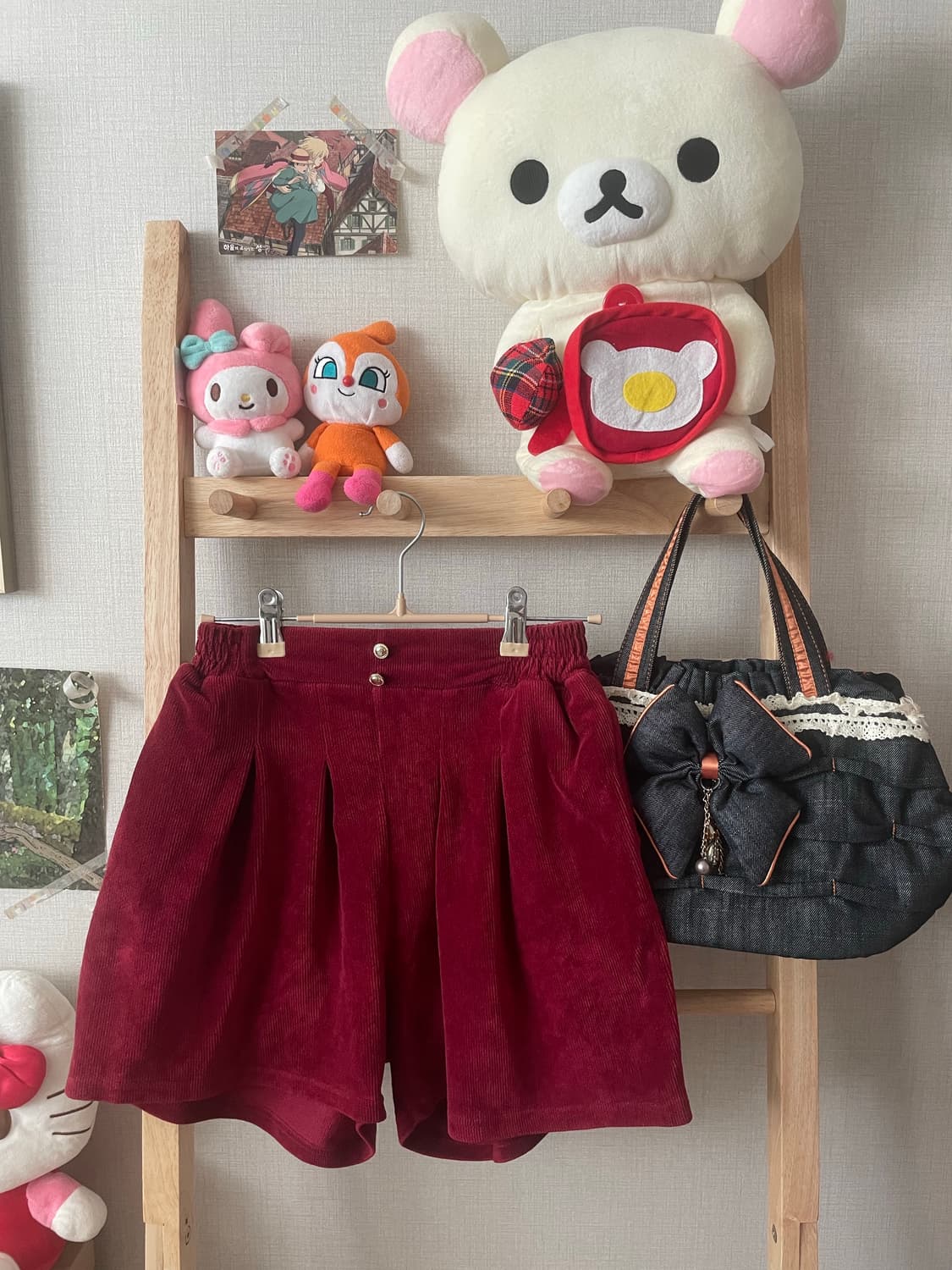 모리걸 빈티지 캐캐체 케이프 set 🖤♥️🎀 상품이미지7