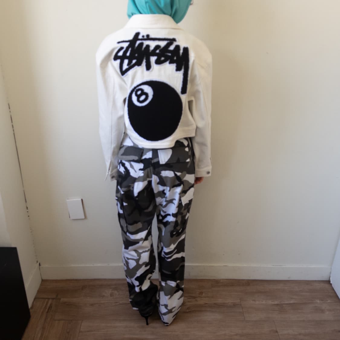 스투시 8볼 크롭 데님 자켓 상품이미지3