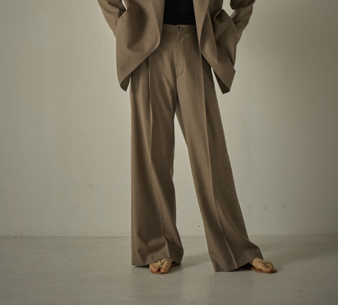 [37] 파사드패턴 타임리스 울 팬츠 상품이미지1