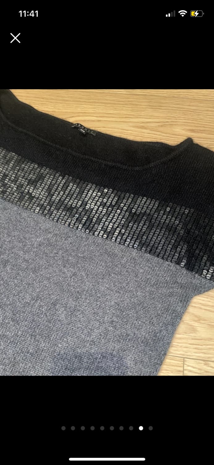 Theory 캐시미어 100% 스팽글 롱 니트 탑 상품이미지9