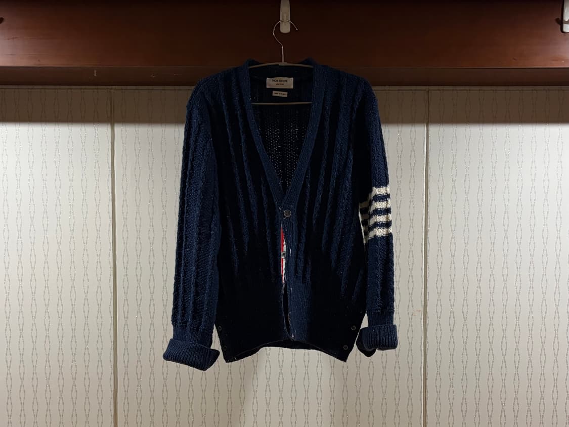 Thom Browne Aran cable knit cardigan 상품이미지2