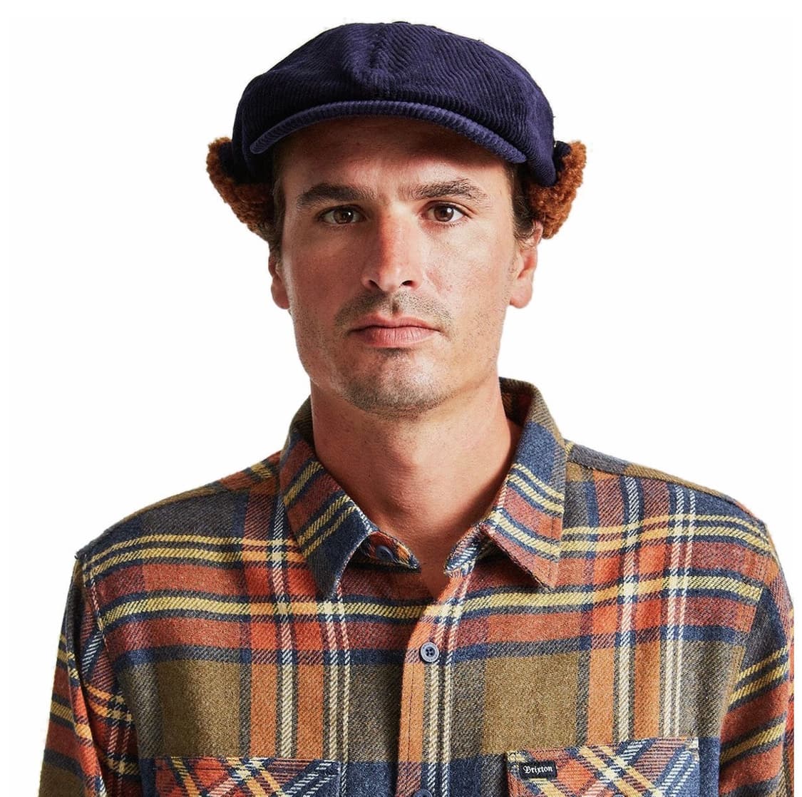 브릭스톤 브루드 코드uroy 이어플랩 뉴스보이 캡 상품이미지1