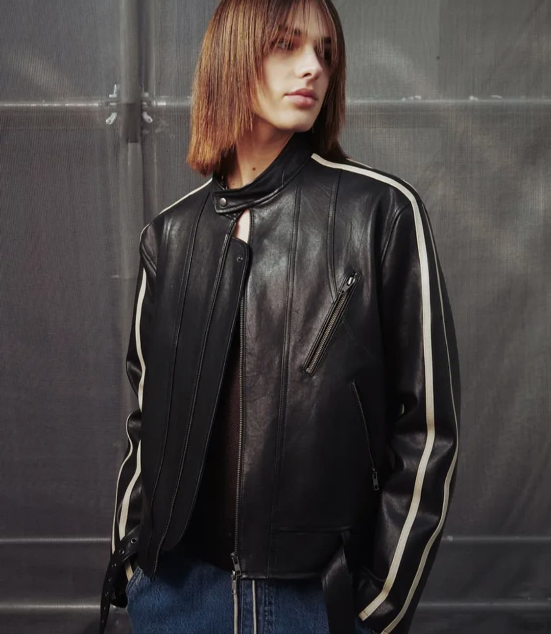 엘무드 트랙 램스킨 라이더자켓 46 상품이미지4