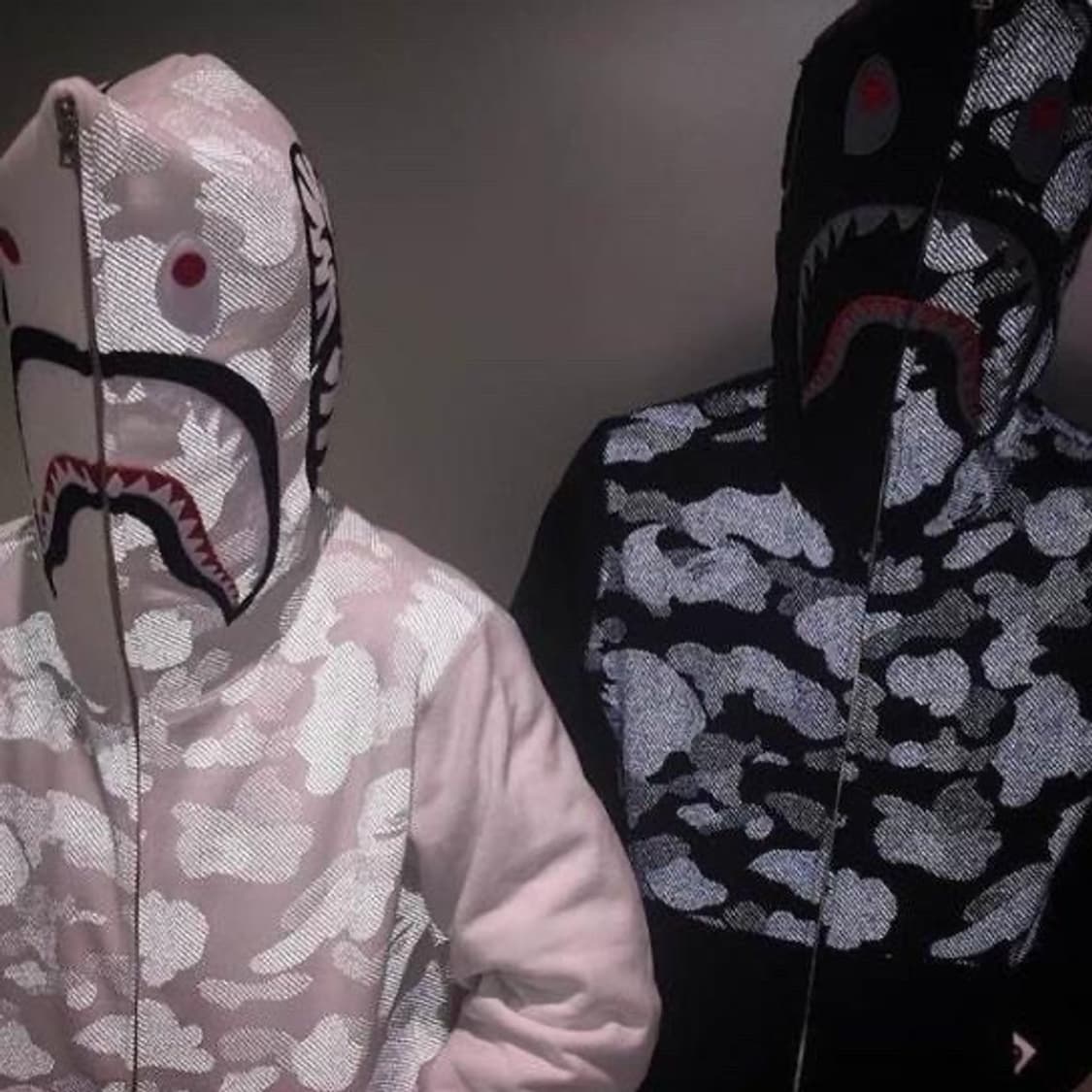 베이프 후드집업 샤크후드 화이트 L 상품이미지2