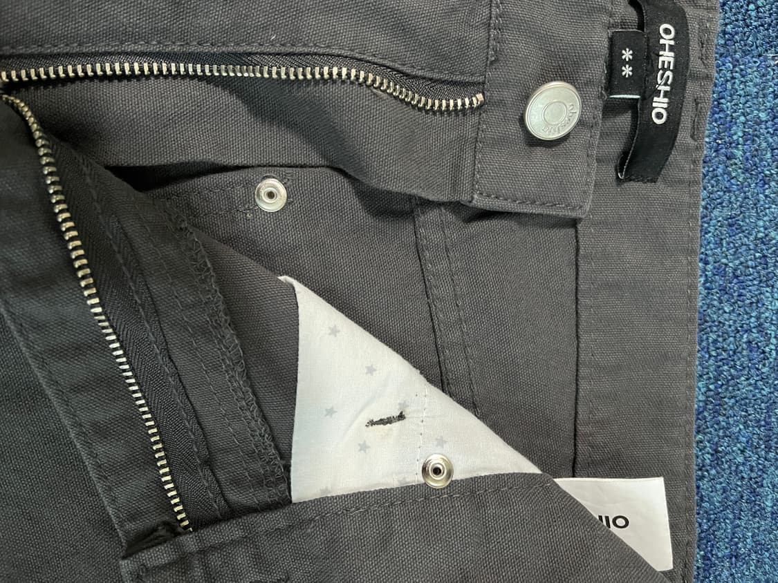 오헤시오 WIDE CURVED PANTS, 카키 상품이미지5