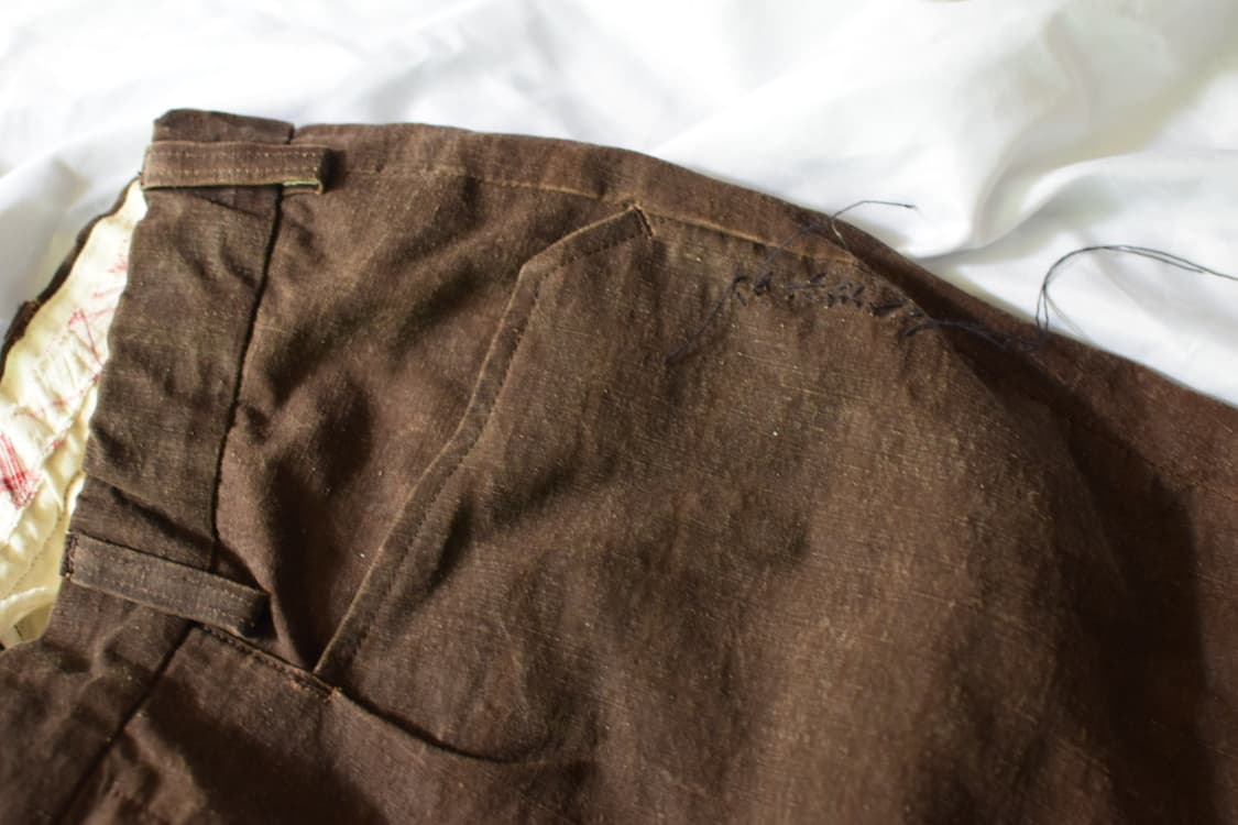 Cottle leaf vein tailor made pants 상품이미지3