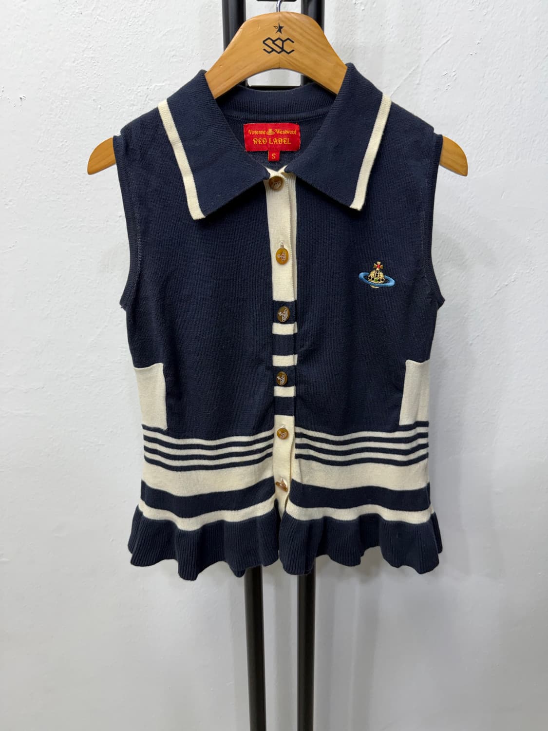 정품) 비비안웨스트우드 민소매 가디건 S  상품이미지1