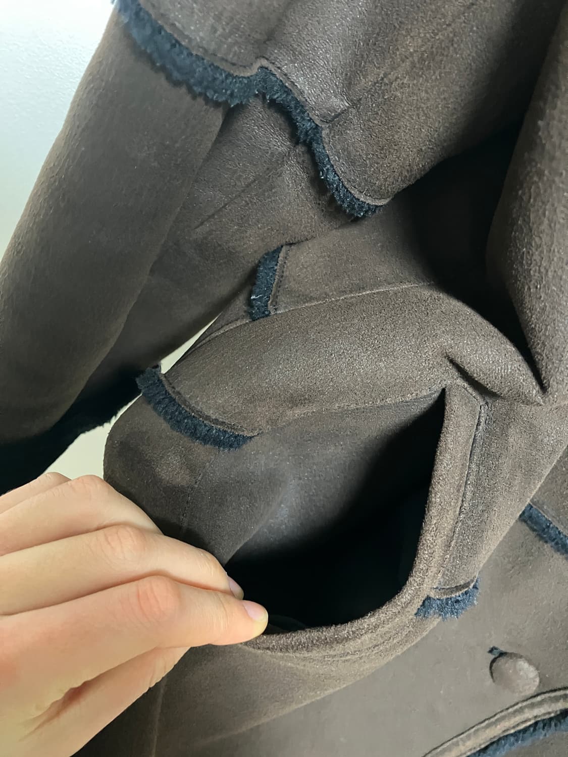 스웨이드 무스탕 자켓 상품이미지4