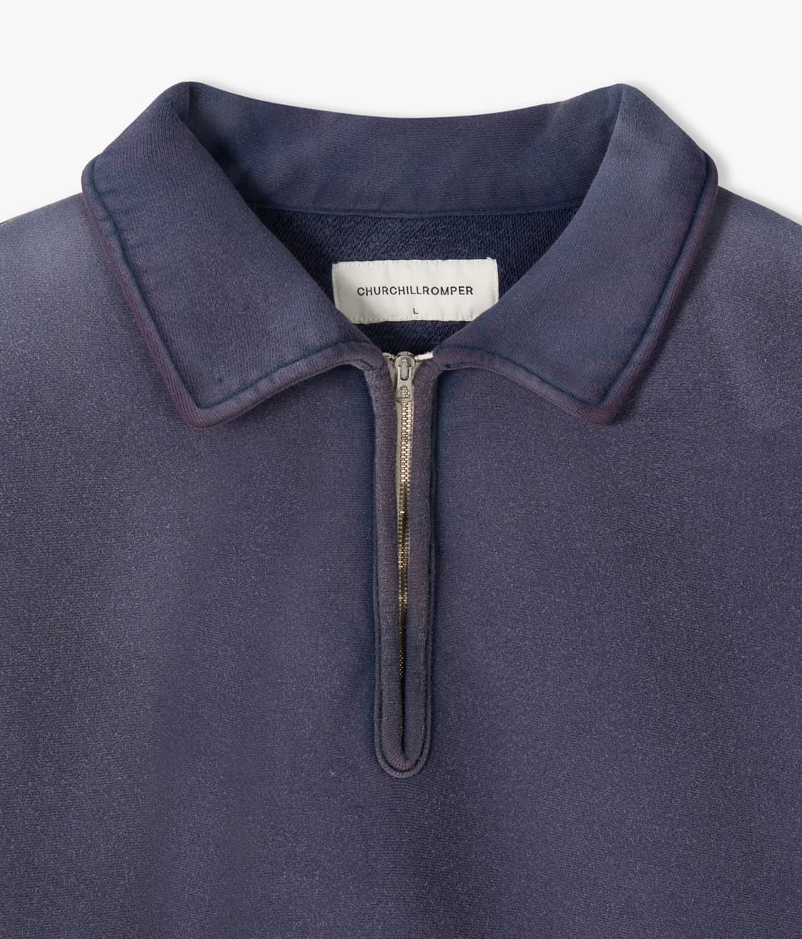 [L] 처칠롬퍼 하프집 풀오버 빈티지 네이비 상품이미지5