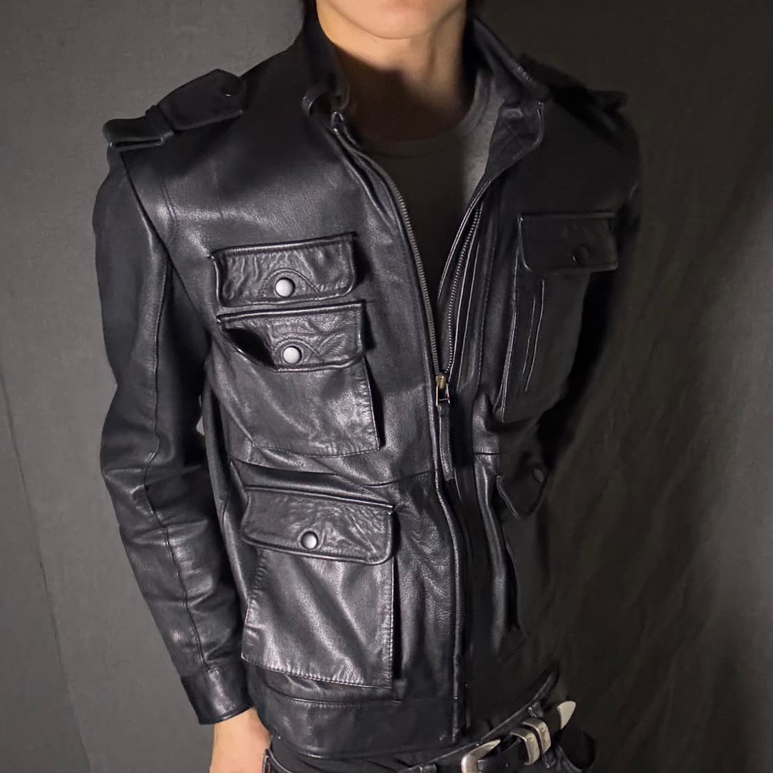 ltaly lamb skin leather jacket 상품이미지1