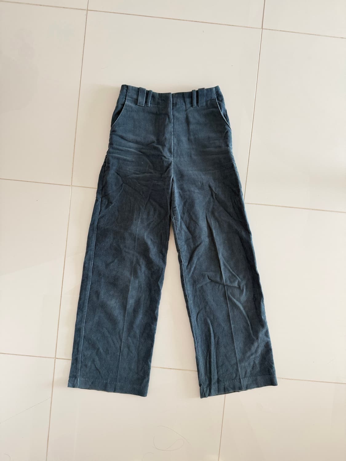 블루 코듀로이 팬츠 상품이미지4