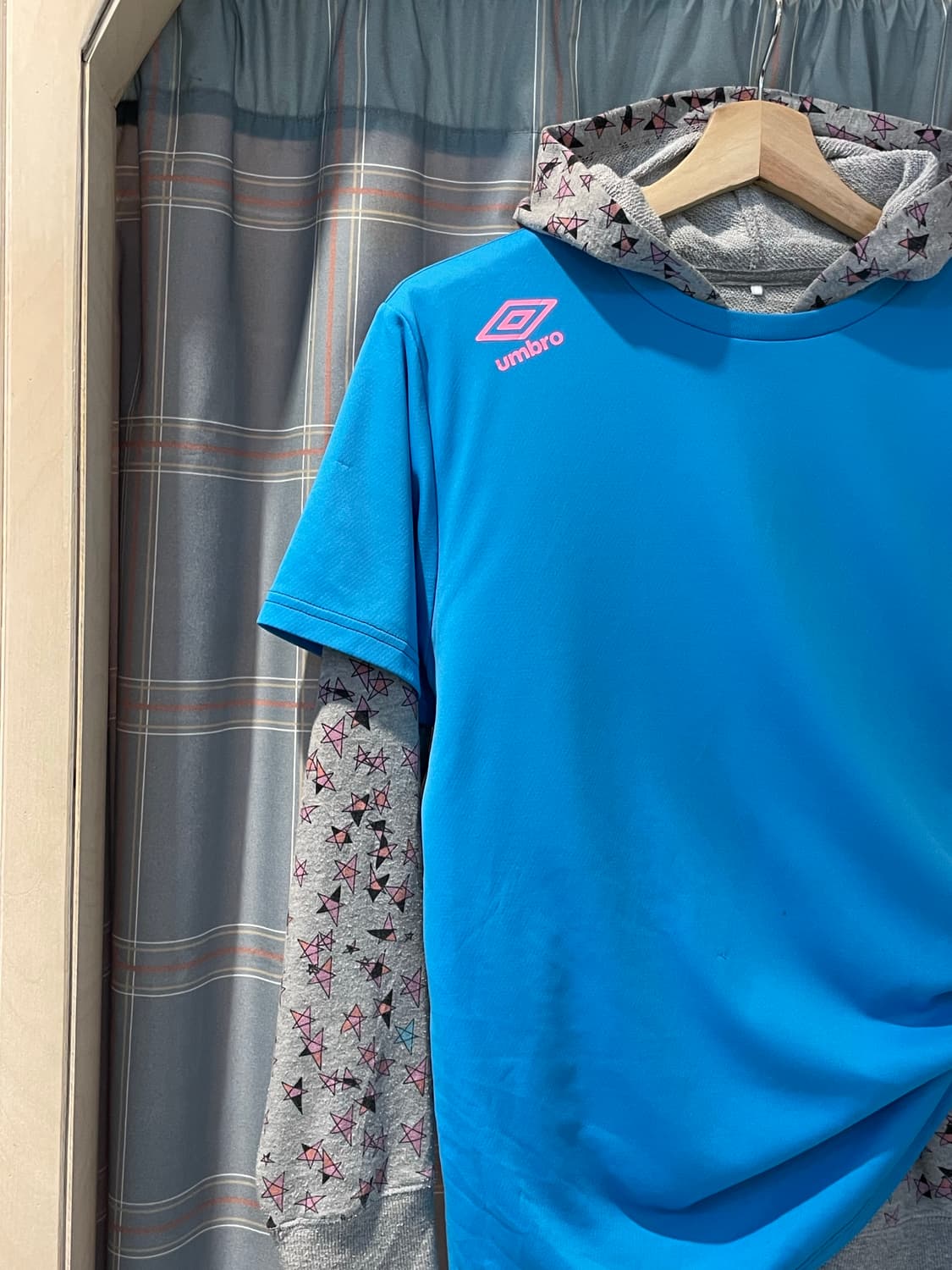 엄브로 라이트블루 반팔져지 상품이미지2