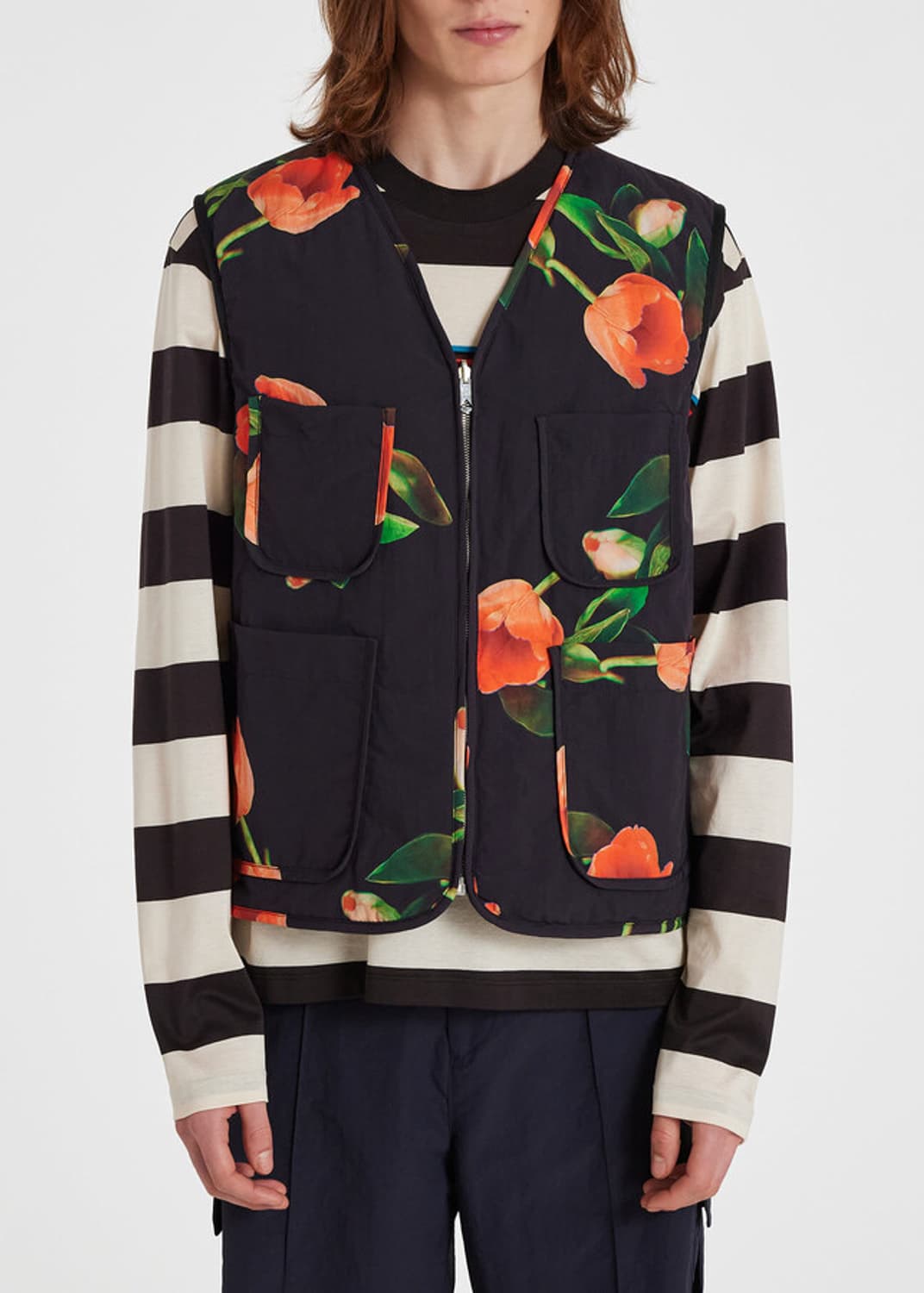 (정품/새상품) 폴 스미스 X 팝 트레이딩 컴퍼니 남성 리버시블 베스트  상품이미지6