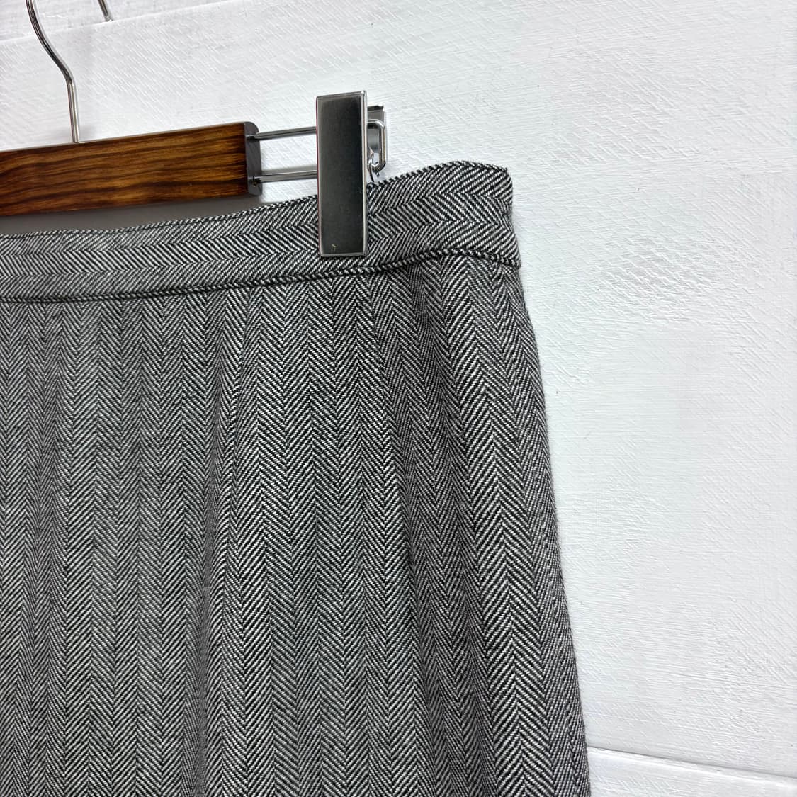 헤링본 그레이 클래식 롱 스커트  JPN 상품이미지2