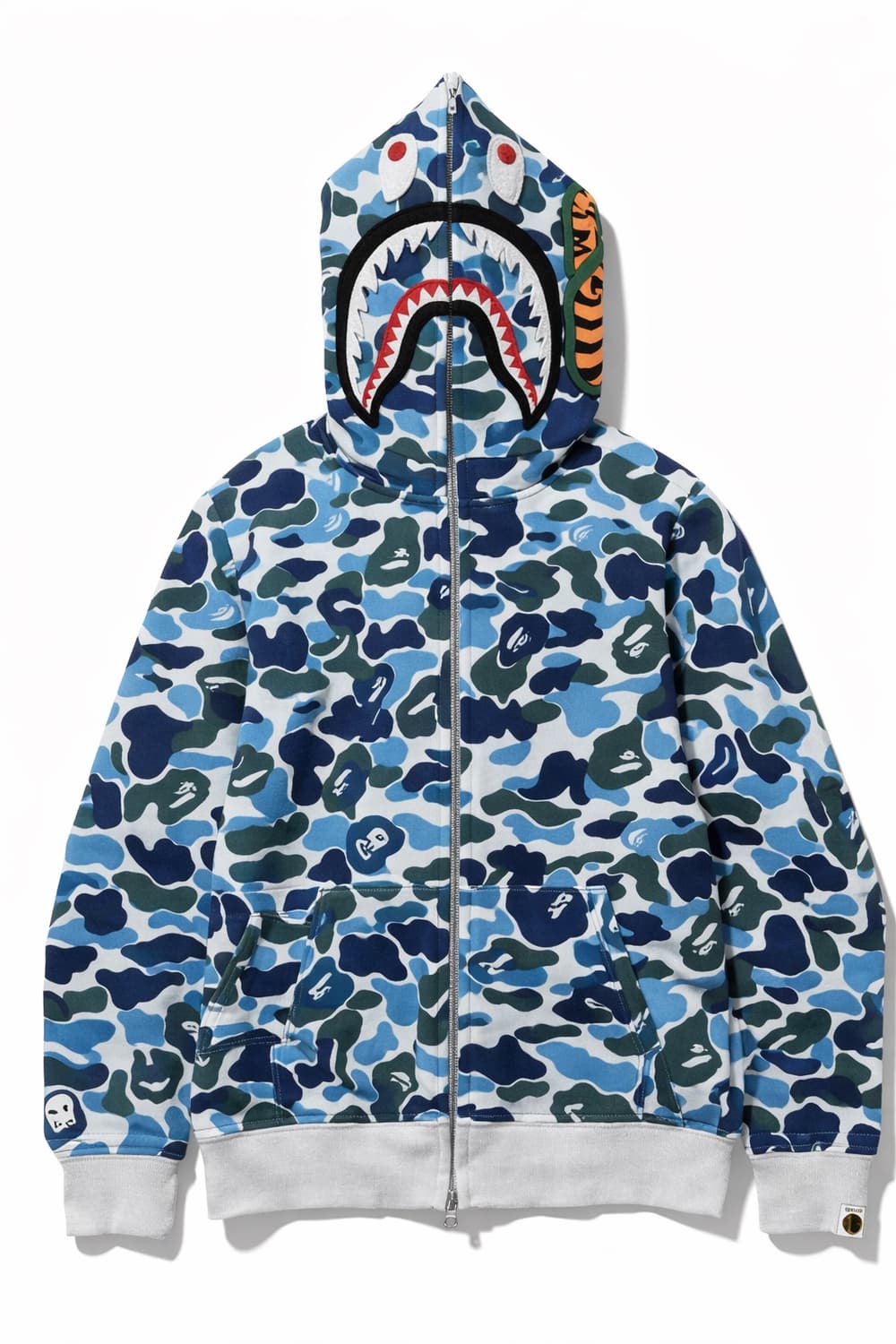 베이프 샤크 후드 블루 급처 상품이미지1