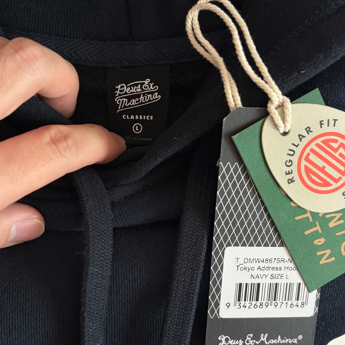 데우스 엑스 마키나 후드 네이비 도쿄 L 택 O 상품이미지2