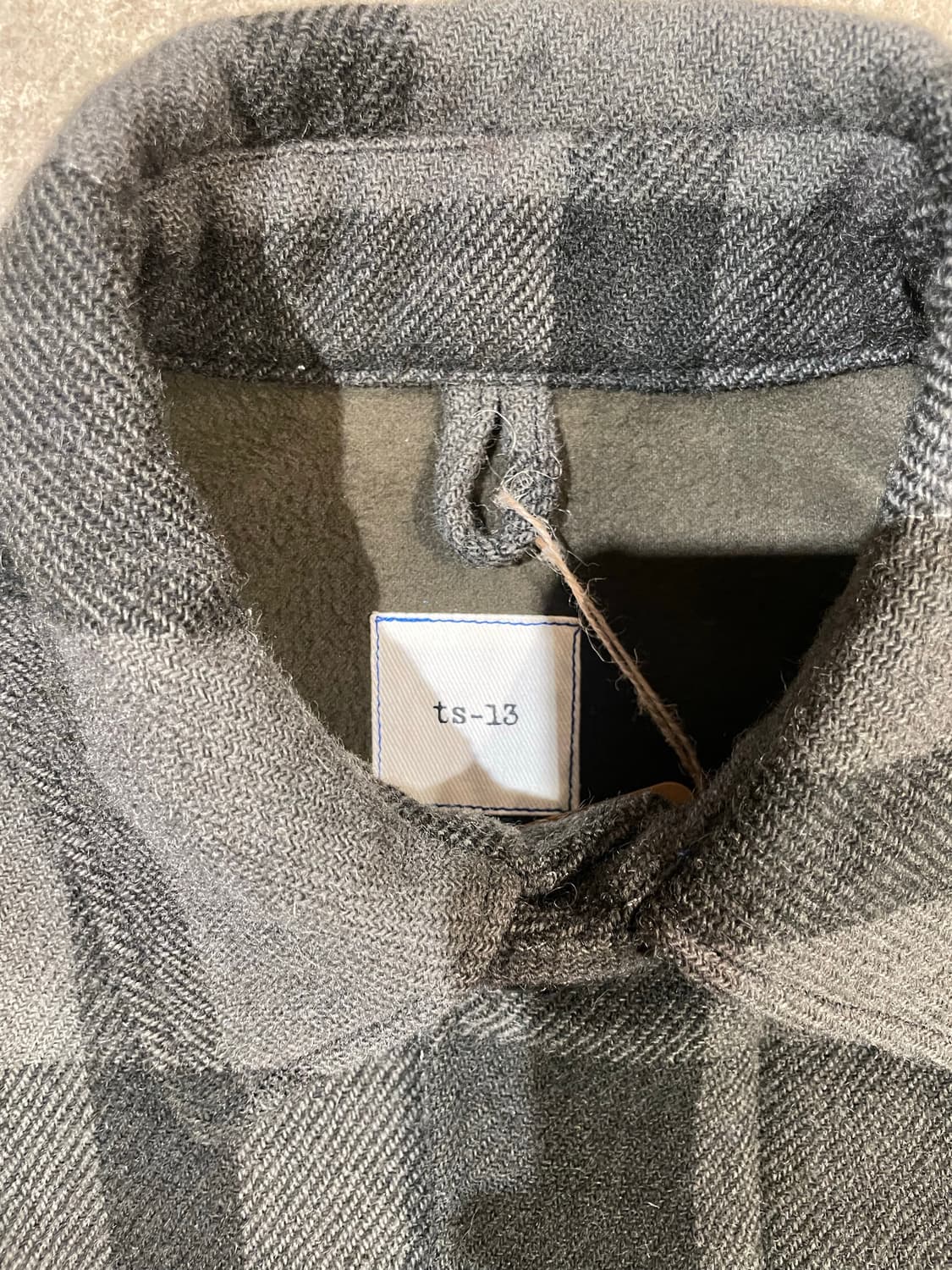 TS-13 울 체크 블루종 자켓 (B5072) 상품이미지5