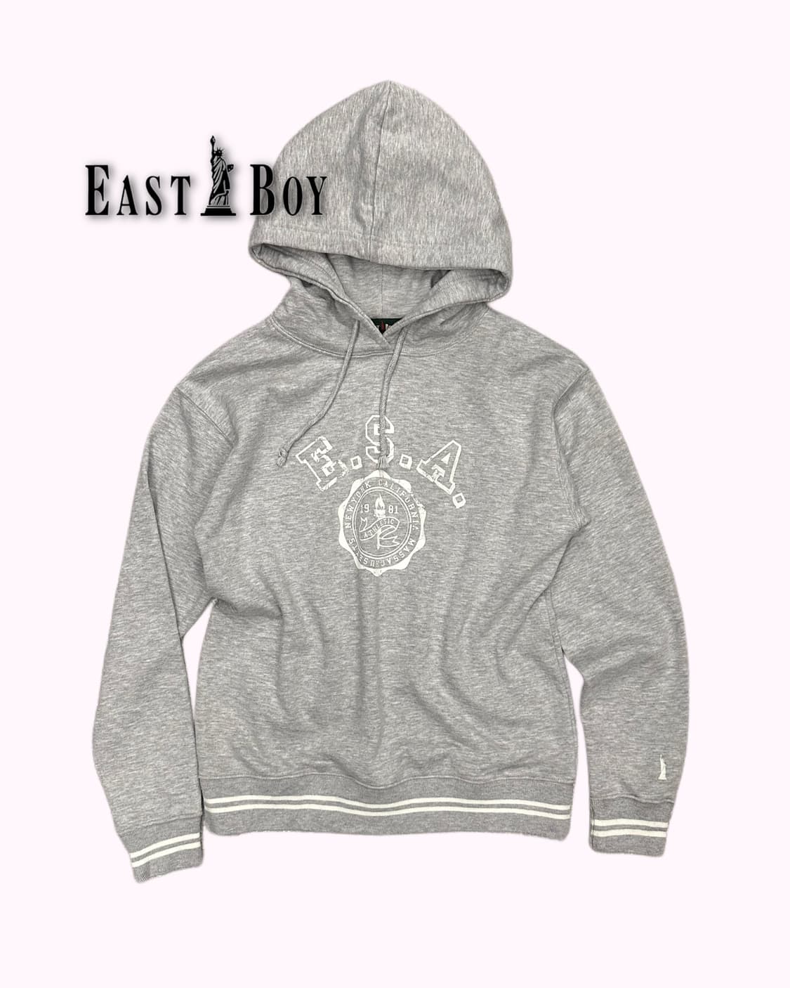 EAST BOY embroidery grey hood t-shirt 상품이미지1