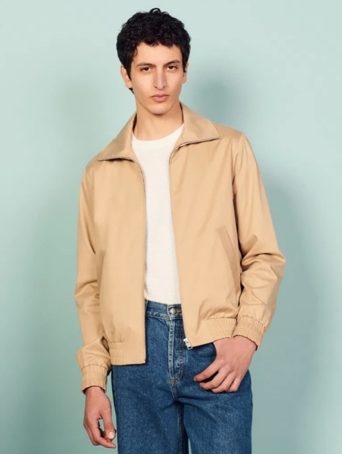 산드로 블루종 봄버자켓 100사이즈 상품이미지3