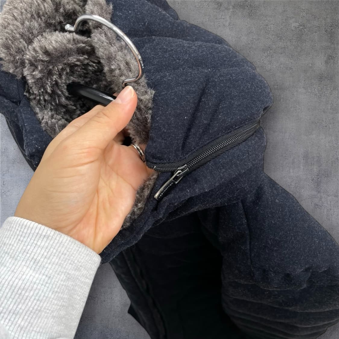 아르마니 꼴레지오니  딥네이비 구스다운  롱패딩 롱다운코트 42 상품이미지10