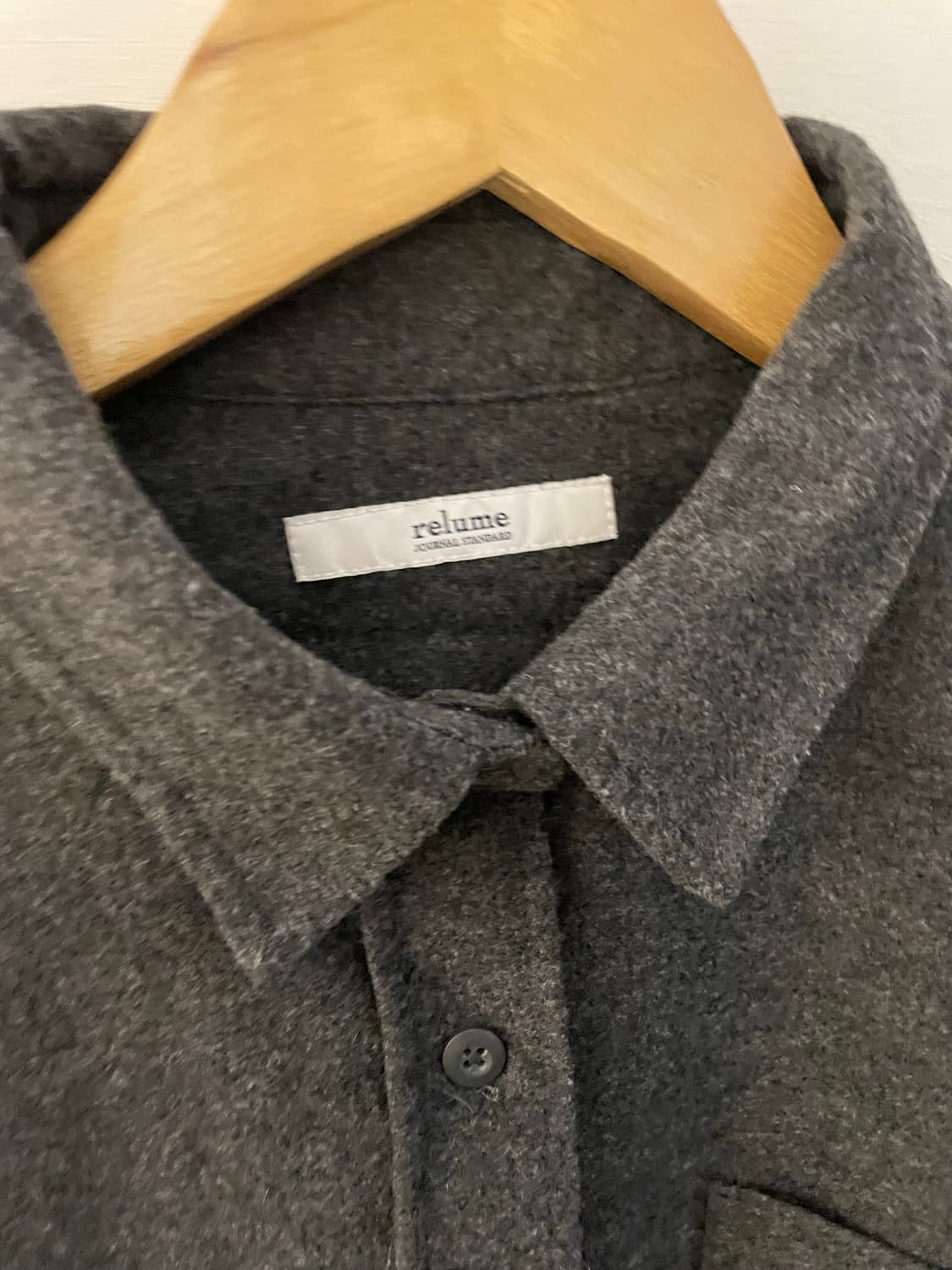 저널스탠다드 리룸 오버핏 울 셔츠 상품이미지5