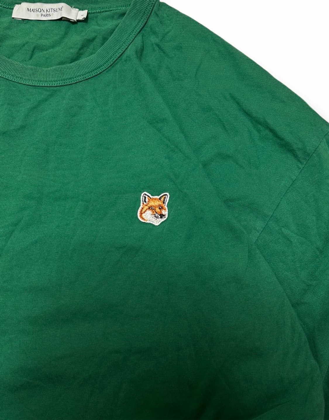 메종키츠네 폭스 긴팔 티셔츠 그린 상품이미지4